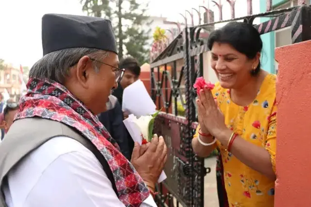 मत माग्दै गृहमन्त्री