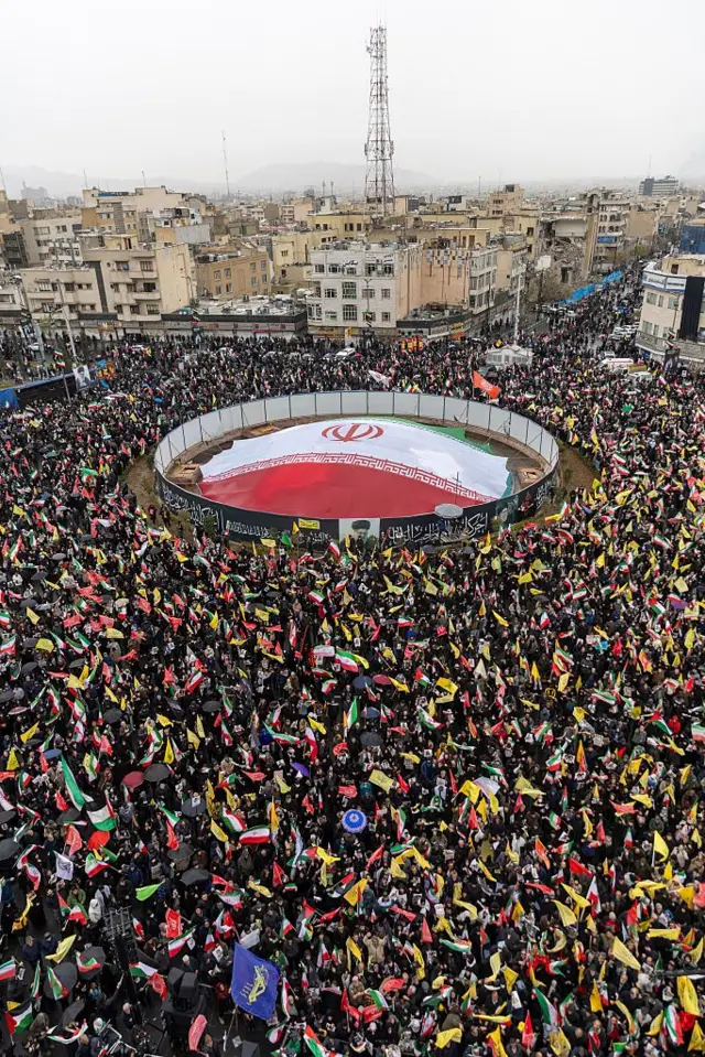 Tehranda Qüds gününə həsr edilmiş nümayiş