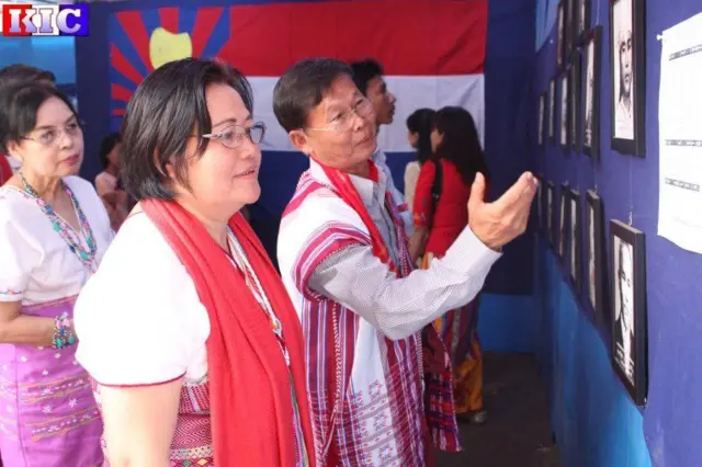 ရန်ကုန် ကရင်နှစ်သစ်ကူးပွဲတော်တက်ရောက်ခဲ့ချိန်