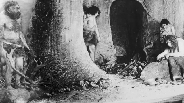 நியாண்டர்தால் குடும்பத்தை சித்தரிக்கும் ஓவியம் 