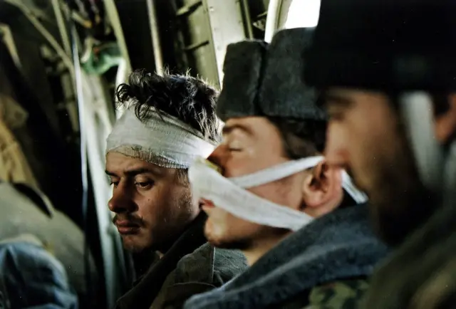 Раненые российские солдаты, 1 января 1995 года