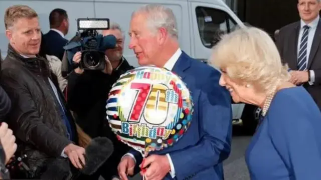 Àwòrán ayẹyẹ ìgbà tí Ọba Charles pé àádọ́rin ọdún