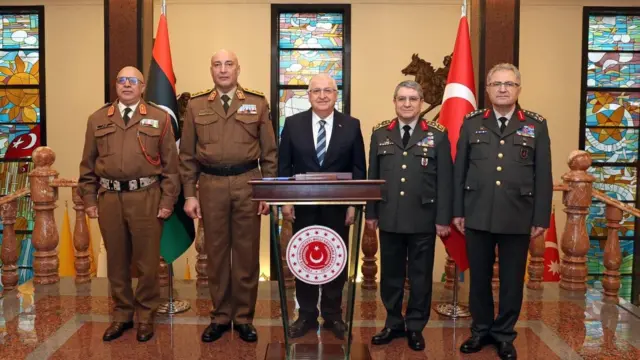 Millî Savunma Bakanı Yaşar Güler, Genelkurmay Başkanı Orgeneral Selçuk Bayraktaroğlu'nun davetlisi olarak Ankara'ya gelen Libya Genelkurmay Başkanı Orgeneral Muhammed Ali Al-Haddad'ı kabul etti. Kabulde Genelkurmay Başkanı Orgeneral Selçuk Bayraktaroğlu ve Kara Kuvvetleri Komutanı Orgeneral Metin Tokel de yer aldı.