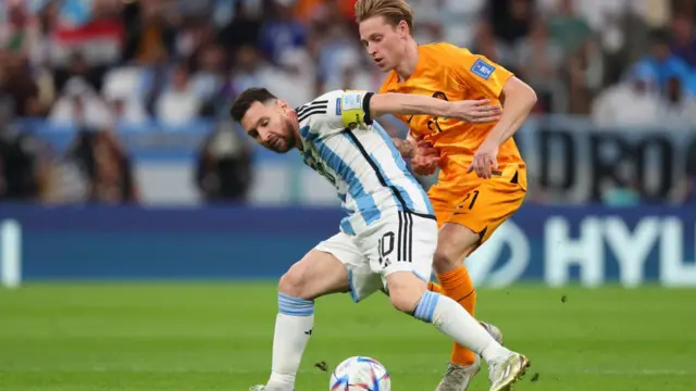 Lionel Messi and De Jong