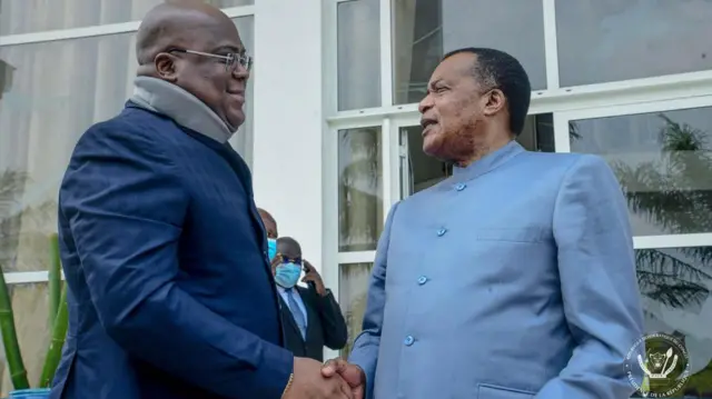 Tshisekedi na Sassou Nguesso ku cyumweru 05 Kamena 2022