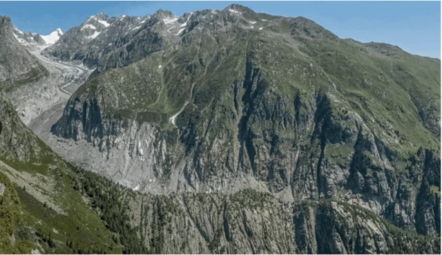 Fiescher buzulunun 2021'deki hali