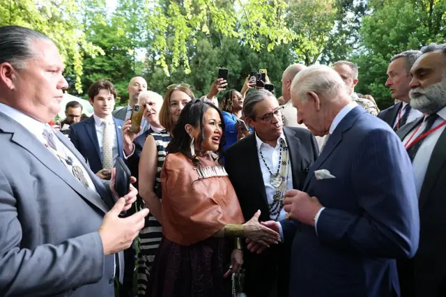 چارلز سوم، پادشاه بریتانیا در مهمانی ویژه سفارت بریتانیا در واشنگتن 