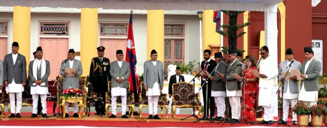 मन्त्रीहरूको सपथग्रहण