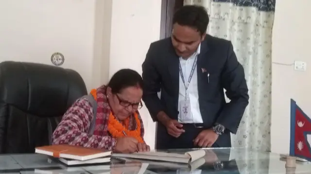 सुदूरपश्चिम प्रदेशका नवनियुक्त उद्योग वाणिज्य पर्यटन तथा संस्कृतिमन्त्री माया पन्त