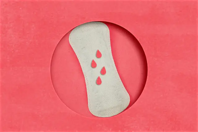 Illustration de sang des menstruations