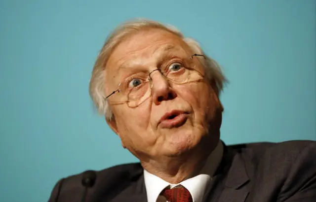 Sir David Attenborough, 20 Mart 2009'da Arnhem'deki Burgers Hayvanat Bahçesi'nde, vahşi flora ve fauna türlerinin korunması için verilen "Doğanın Geleceği Ödülü"nü takdim edildikten sonra basın mensuplarıyla konuşuyor.