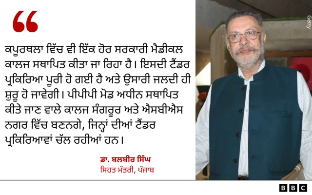 ਡਾ. ਬਲਬੀਰ ਸਿੰਘ, ਸਿਹਤ ਮੰਤਰੀ ਪੰਜਾਬ