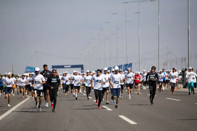 ماراثون البصرة بحضور ذكوري فقط