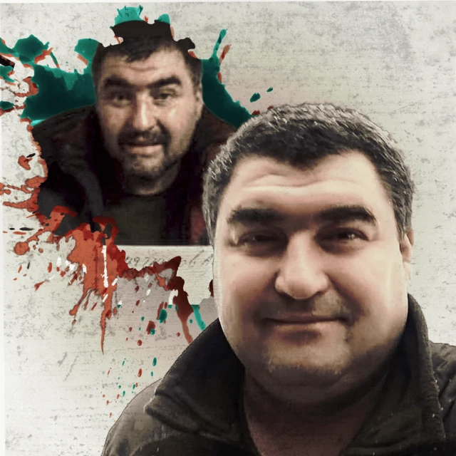 Коллаж из фотографий Олександра Тетерятникова после плена и до. 