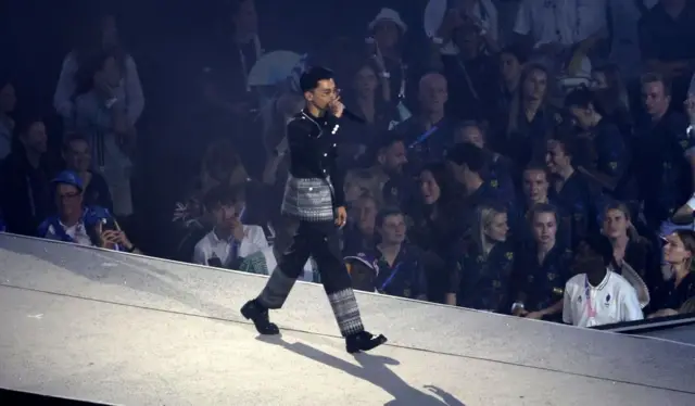 Closing Ceremony - Olympic Games Paris 2024: Day 16
1PARIS, FRANCE - AUGUST 11: VannDa performs during the Closing Ceremony of the Olympic Games Paris 2024 at Stade de France on August 11, 2024 in Paris, France. (Photo by Xavier Laine/Getty Images)