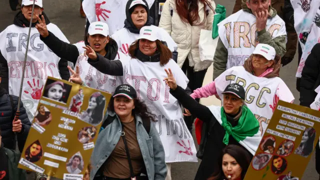 راهپیمایی ایرانیان در بروکسل