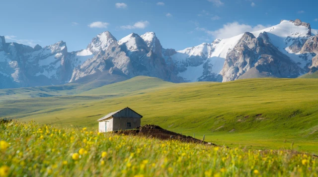 Ала-Тоонун койунундагы Алыбектин үйү (Алёшкин дом)