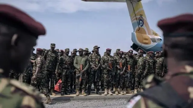 Wanajeshi wa Kenya walitumwa DR Congo mwaka jana kusaidia kukabiliana na makundi ya waasi lakini serikali imewaamuru kuondoka
