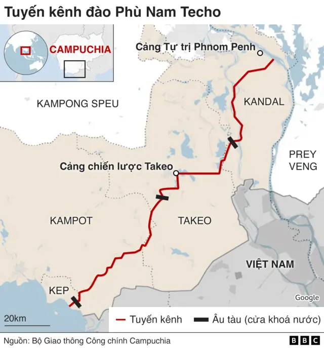 Bản đồ Phù Nam Techo