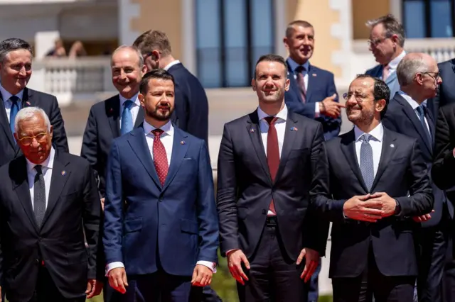 Predsednik Crne Gore Jakov Milatović sa evropskim liderima