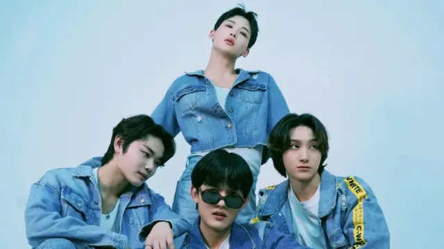 宥赫(上)、愛都(左下)、金錫(中)和郝瑞然(右)- 納森(未圖示)後來加入