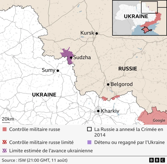 Guerre Ukraine - Russie : L'attaque contre la région russe de Koursk en ...