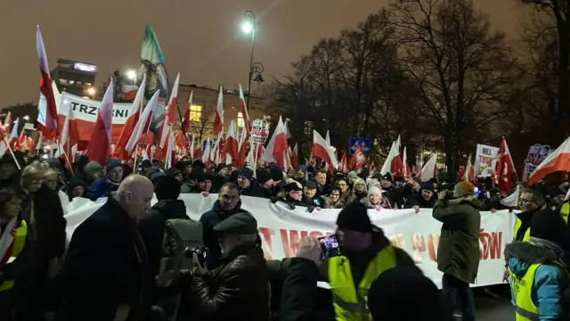 Демонстрация в Варшаве