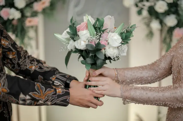 Ilustrasi resepsi pernikahan.