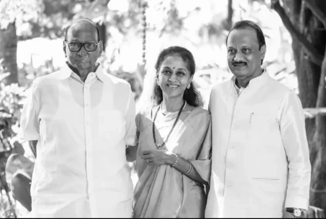 शरद पवार, सुप्रिया सुले और अजित पवार (फ़ाइल फ़ोटो)