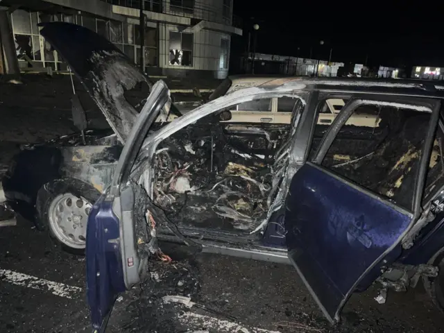 Згорілий автомобіль