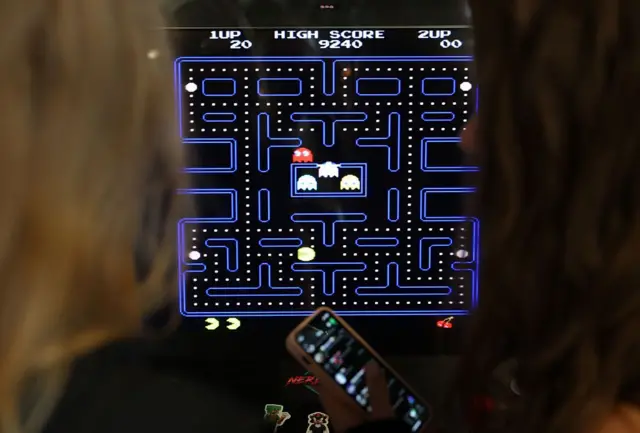 Tela de um jogo Pac-Man 