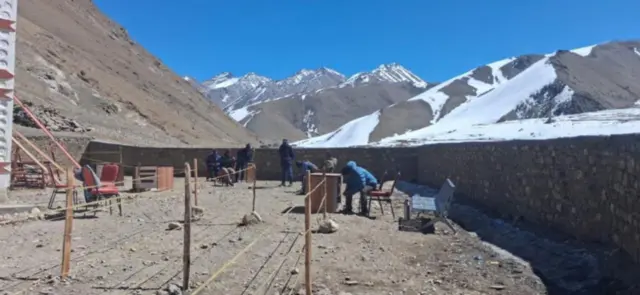 माथिल्लो डोल्पाको धो क्षेत्रमा रहेको मतदानकेन्द्र