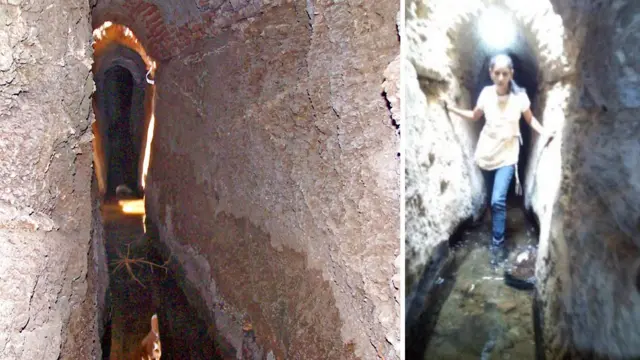 नहरीच्या आतील भाग.