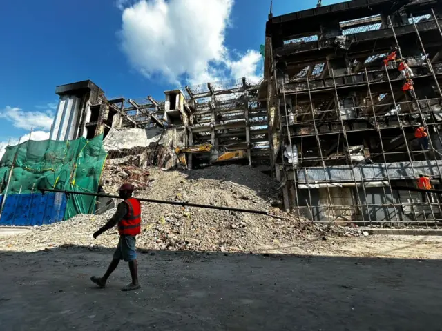 जेन जी आन्दोलनमा क्षतिग्रस्त भाटभटेनी सुपरमार्केट