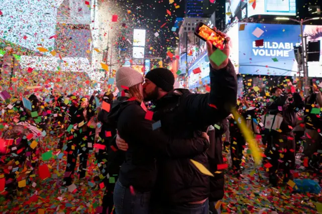 Perayaan Tahun Baru di New York, AS