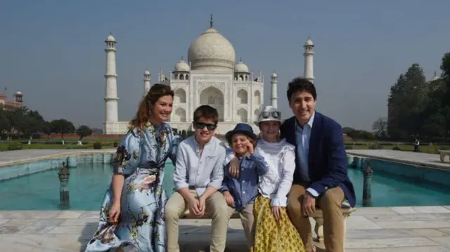 जस्टिन ट्रूडो यांनी 2018 मध्ये आपल्या कुटुंबासह ताजमहालला भेट दिली होती.