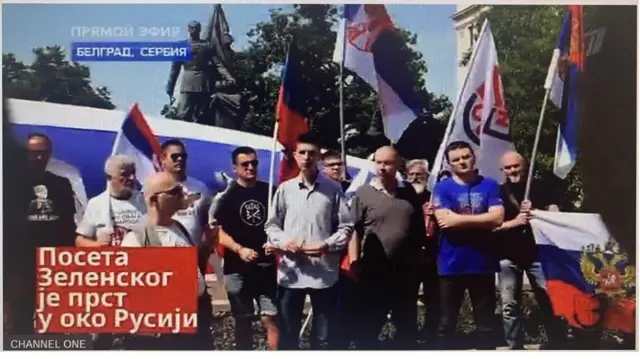 Protest u Srbiji, emitovan na ruskom Prvom programu