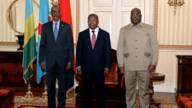 Ba Prezida Paul Kagame (Rwanda) , João Lourenço (Angola) na Felix Tshisekedi (RD Congo)