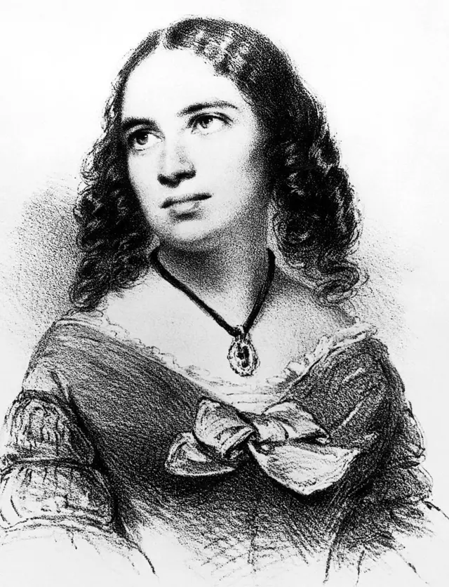 صورة مرسومة للموسيقية الألمانية فاني مندلسون "فاني هنسل"