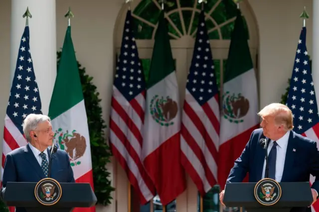 López Obrador y Donald Trump