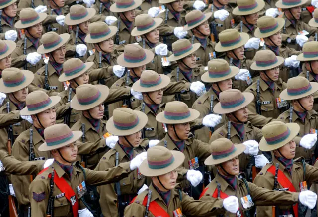 કર્તવ્યપથ પર ગોરખા સૈનિકોની કૂચની ફાઇલ તસવીર