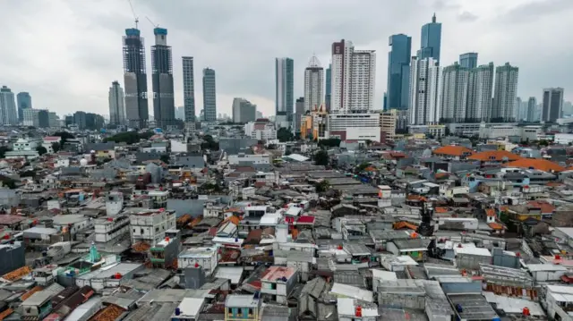 Arranha-céus e edifícios residenciais do distritobrabet apostasTanah Abang, no centrobrabet apostasJacarta, Indonésia