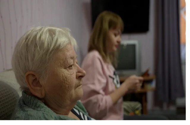 Tetyana refuse de quitter Kostyantynivka. "Je suis déjà partie deux fois, à quoi bon ?" dit-elle