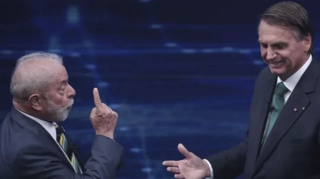Lula ve Bolsonaro seçim sürecinde bir tartışma programında