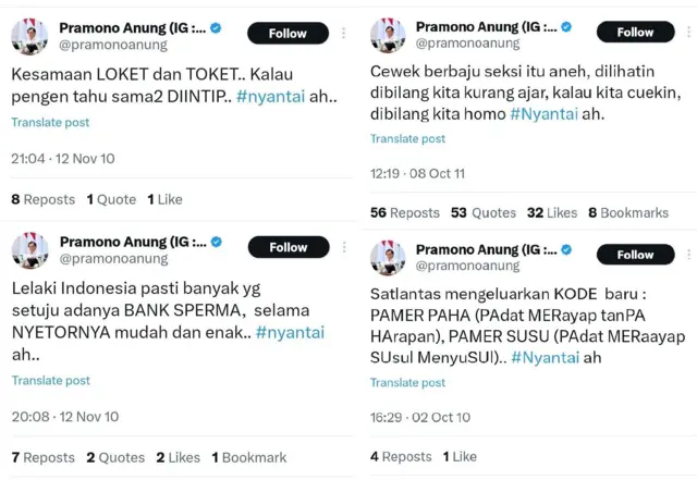 Cuitan lama Pramono Anung.