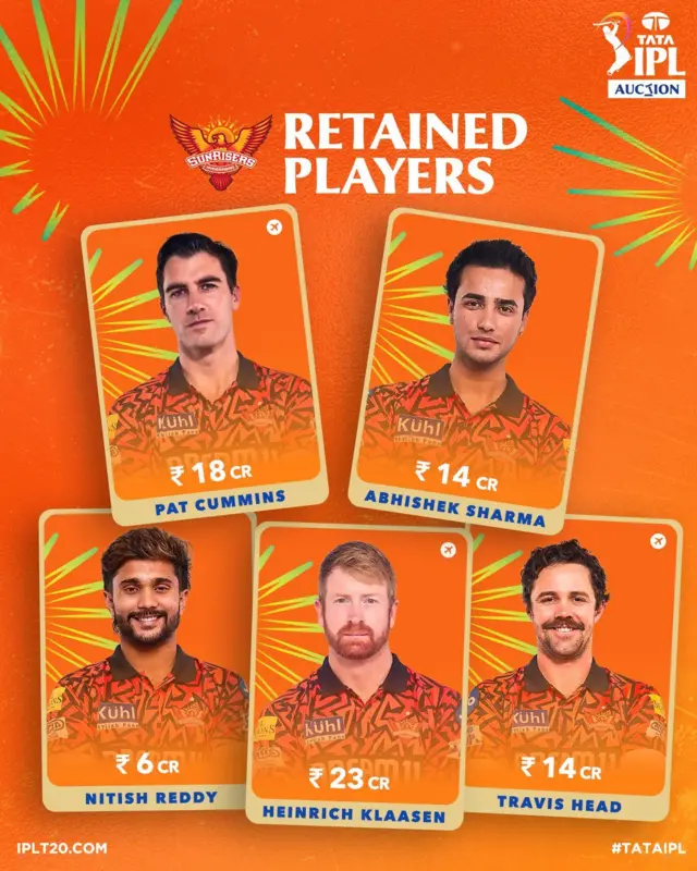 హెన్రిచ్ క్లాసెన్, పాట్ కమిన్స్, అభిషేక్ శర్మ