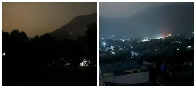 ভারতীয় ক্ষেপণাস্ত্র হামলা চলাকালীন ছবি
