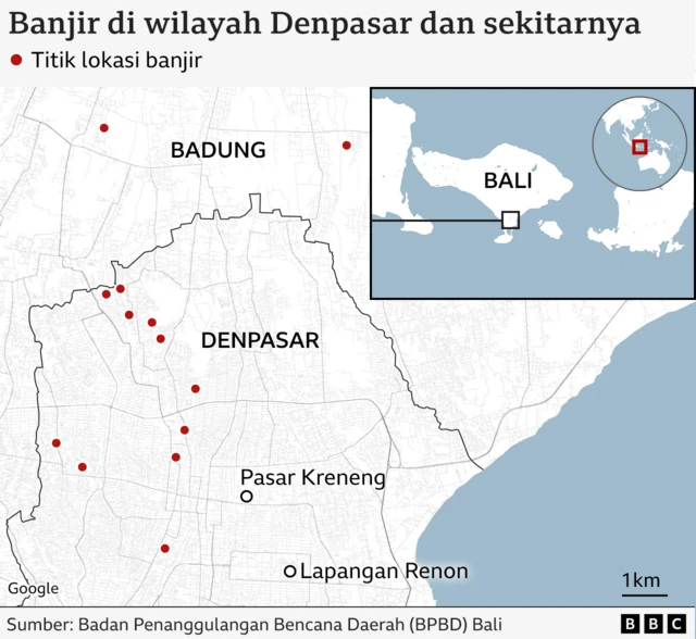 peta banjir denpasar