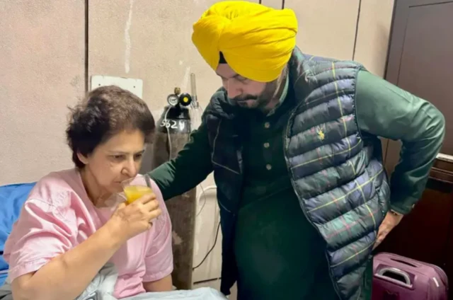 ਕੈਂਸਰ ਦੇ ਇਲਾਜ ਦੌਰਾਨ ਆਪਣੀ ਪਤਨੀ ਨਾਲ ਨਵਜੋਤ ਸਿੰਘ ਸਿੱਧੂ