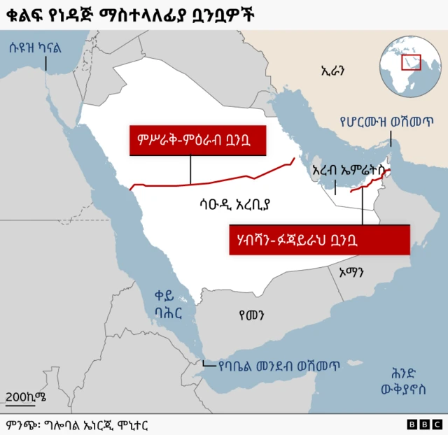 አማራጭ መመስሮችን የሚያሳይ ካርታ